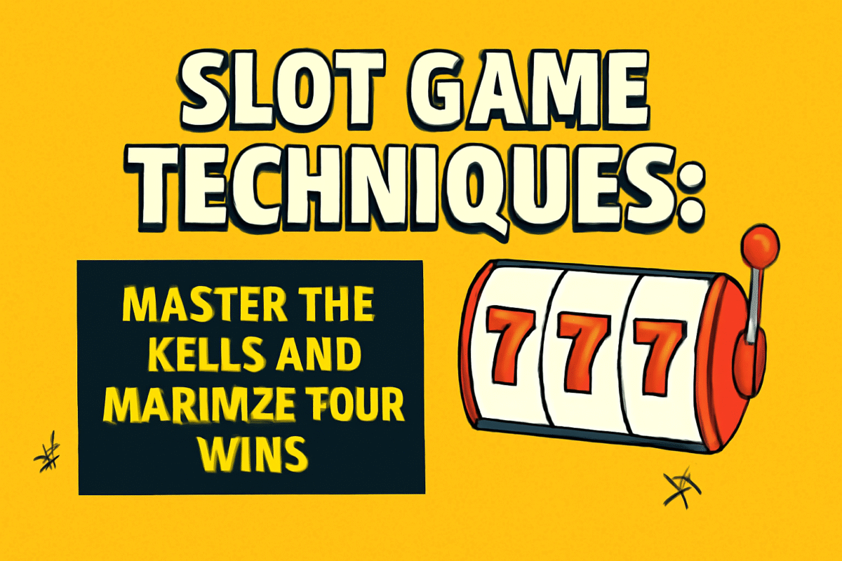 Slot Game Techniques: Master the Reels and Maximize Your Wins